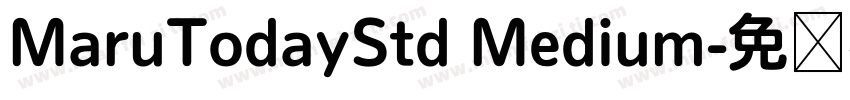 MaruTodayStd Medium字体转换